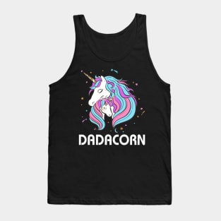 Dadacorn Funny Unicorn Fathers Day Gift Tank Top